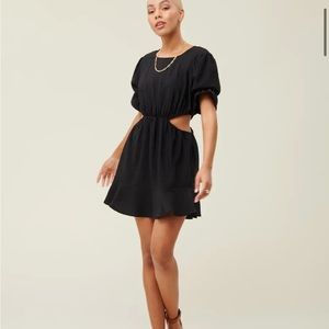 NWT Someday Studios Margot Cutout dress black M